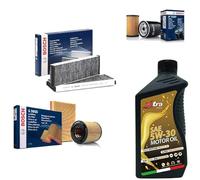 KIT TAGLIANDO COMPATIBILE CON FIAT DOBLO CARGO (263) 2.0 MJTD 16V DPF START&STSO 263A1000-99 KW / 135 HP 11/09 > FILTRO ARIA OLIO 5W 30 ABITACOLO CARBURANTE BOSCH (F026400057) + (198743