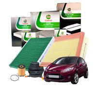 Kit Tagliando Completo Castrol 4 Filtri Ford Fiesta VI 1.4 TDCI