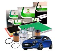 Kit Tagliando Completo Castrol Fiat Grande Punto 1.3 D MultiJet 4 Filtri