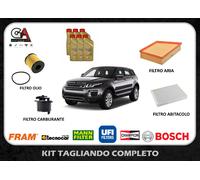 Kit tagliando completo Evoque 2.2 150cv 4 filtri 6lt olio Catrol 5w30 Land Rover
