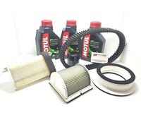 KIT TAGLIANDO COMPLETO OLIO 5100 10W40 FILTRO OLIO 3 FILTRI ARIA CINGHIA MITSUBOSHI XP TMAX T-MAX 500 2001 2002 2003 2004 2005 2006 2007