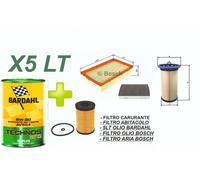 KIT TAGLIANDO COMPLETO PER VOLKSWAGEN GOLF 7 DIESEL 5LT BARDAHL 5W30 XFS AV504