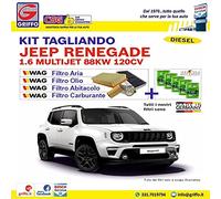 Kit tagliando completo RENEGADE 1.6 88 KW 120CV