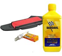 Kit tagliando con XTM 10W40 filtro aria candela Tricity 125 150 2016 2017 2018