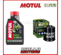 KIT TAGLIANDO DERBI 125 GP1 E2 / Low Seat 2007 FILTRO OLIO MOTUL 5100 10W50 1040
