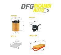 KIT TAGLIANDO + DISCHI E PASTIGLIE FRENO INCLUSI CITROEN C3 1.4 HDI