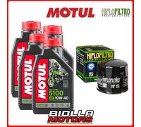 KIT TAGLIANDO DUCATI 696 Monster 2014 FILTRO OLIO MOTUL 5100 10W40 4x104066+HF15