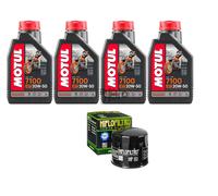 KIT TAGLIANDO DUCATI 800 MONSTER S2R 4 LITRI MOTUL 7100 20W50 + FILTRO OLIO