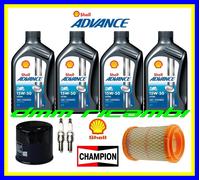 Kit Tagliando DUCATI HYPERMOTARD 796 2010 Olio Aria Candele SHELL ULTRA 4T 15W50