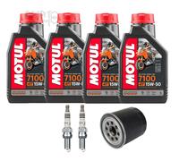 KIT TAGLIANDO DUCATI MONSTER 620 2002 2006 MOTUL 7100 15W50 FILTRO OLIO CANDELE