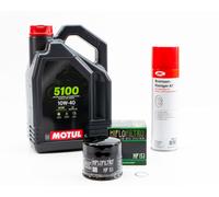 Kit Tagliando DUCATI SPORT 1000 de 2006 à 2010 MOTUL 5100 10W40 4L