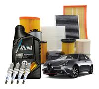 Kit TAGLIANDO e Olio Motore Selenia Multipower Gas 5w40 per Alfa Romeo Giulietta