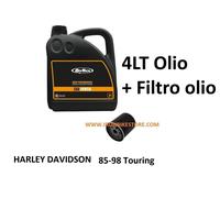 KIT TAGLIANDO E RABBOCCO HARLEY TOURING DA 85 AL 98 OLIO REVTECH 20W50 NERO