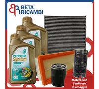 Kit Tagliando Fiat 500 1.2 Panda Gpl Lancia Ypsilon Bi-Fuel Filtro Olio Petronas