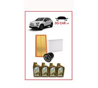 Kit Tagliando Fiat 500 X 1.0 Hybrid 3 filtri + 4 Litri Petronas 7000 Hybrid 0w20