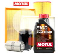 Kit Tagliando Fiat 500L 1.6 Multijet AdBlue Euro 6 Filtri + 5LT Olio Motul 0W20