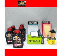 KIT TAGLIANDO FIAT 500L 1.6 MULTIJET DIESEL 5L MOTUL 0W30 8100 + KIT 4 FILTRI