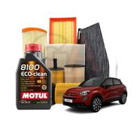 Kit Tagliando Fiat 500X 1.6 D Multijet Jeep Renegade Compass e 5 lt Motul 0w30