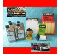 KIT TAGLIANDO FIAT 500X JEEP RENEGADE 1.6 2.0 CRD MULTIJET 5L OLIO + 4 FILTRI