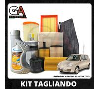 Kit tagliando Fiat 600 Seicento 900 0.9 3 filtri e 4 litri olio Gazprom 10W40