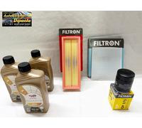 KIT TAGLIANDO FIAT GRANDE PUNTO 1.2 1.4 GPL METANO NATURAL POWER OLIO + 3 FILTRI