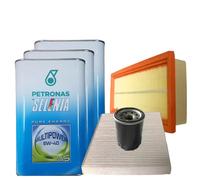 Kit Tagliando Fiat Grande Punto 1.4 Natural Power Gpl 57 Kw Filtri 3 Olio 5W40