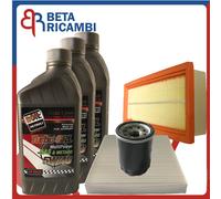 Kit Tagliando Fiat Panda 1.4 Natural Power Metano 500 Kit 3 Filtri + Olio 5W40
