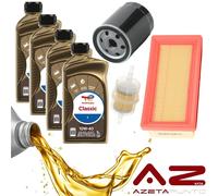 kit tagliando fiat panda 141 4x4 1980 2004 benzina olio motore 10w40 filtro aria