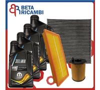 Kit Tagliando Fiat Panda 500 0.9 Twin Air Lancia Ypsilon 900 4 Olio 3 Filtri