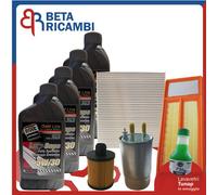 Kit Tagliando Fiat Panda Fiat 500 1.3 Multijet + 4 Litri Roil 5W30 EURO 5 + 726