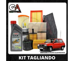 Kit Tagliando Fiat Panda Uno Tipo Lancia Y10 Motori Fire i.e Olio 10W40