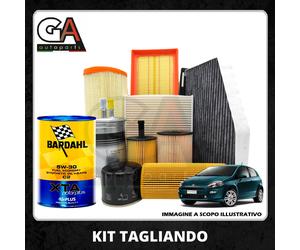 Kit tagliando Fiat Punto Evo 1.3 multijet olio Bardahl 5w30 XTA Polarplus 4LT