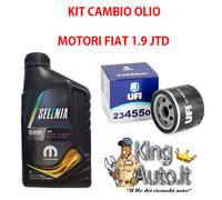 KIT TAGLIANDO FIAT STILO 1.9 JTD 5 LITRI OLIO SELENIA 5W40 + FILTRO OLIO UFI