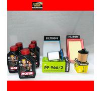 KIT TAGLIANDO FIAT TIPO 1.6 MULTIJET DIESEL 5L MOTUL 8100 0W30 + KIT 4 FILTRI