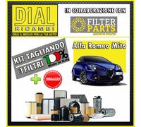 Kit Tagliando Filtri 3pz ALFA ROMEO MITO 199B6000 77 KW 105 PS HP + OMAGGIO