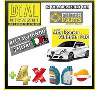 Kit Tagliando Filtri 3Pz ALFAROMEO GIULIETTA 940 1.4 TB 88KW 120HP+OLIO