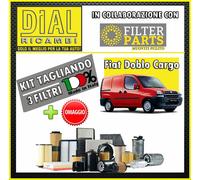 Kit Tagliando FILTRI 3Pz FIAT DOBLO CARGO 1.2 8V 223A5000 48 KW 65 HP + OMAGGIO