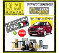 Kit Tagliando FILTRI 3Pz FIAT PUNTO VAN 1.2 8V 188A4000 44 KW 60 HP+OMAGGIO