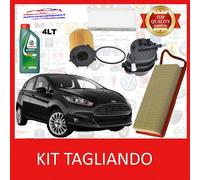 KIT TAGLIANDO FILTRI + 4LT CASTROL FORD 5W30 A5 FORD FIESTA VI 1.4 TDCI