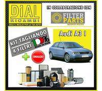 Kit Tagliando FILTRI 4Pz AUDI A3 1.9 TDI AHF ASV 81 KW 110 HP + OMAGGIO