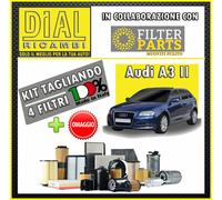 Kit Tagliando FILTRI 4Pz AUDI A3 II 2.0 TDI AZV 103 KW 140 HP + OMAGGIO