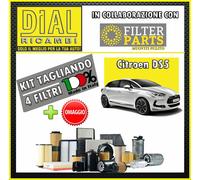 Kit Tagliando FILTRI 4Pz CITROEN DS5 1.6 HDI DV6C 82KW 112PS/HP+ OMAGGIO