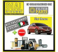 Kit Tagliando-Filtri 4pz FIAT BRAVO (198) 1.9 MJTD 8V 192A8000 - 88 KW / 120 HP