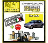 Kit Tagliando Filtri 4Pz FIAT STILO 1.9 MJTD 16V E4 937A5000 110KW 150 HP07/05->