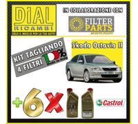 Kit Tagliando FILTRI 4Pz OCTAVIA 2.0 TDI 16V AZV 103 KW 140 HP + OLIO