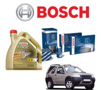 KIT TAGLIANDO FILTRI BOSCH + 7 LT OLIO CASTROL LAND ROVER FREELANDER 2.0 TD4