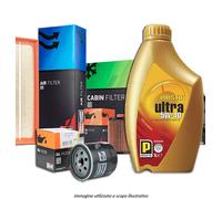 Kit Tagliando Filtri Champion e 6L Olio Opel Zafira A 2.0 Di 16V 99- 60KW 82CV