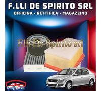 KIT TAGLIANDO FILTRI DACIA DUSTER E LOGAN 1.6 16V 77 KW DOPO IL 2010 ANCHE GPL
