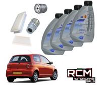 Kit Tagliando Filtri e 4 Litri Olio Q8 5w30, Toyota Yaris 1.4cc dal 1999
