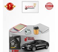 KIT TAGLIANDO FILTRI E OLIO CITROEN C5 II 1.6 HDi FAP 82KW 112CV 2013 ->
